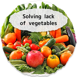 Solving lackof vegetables