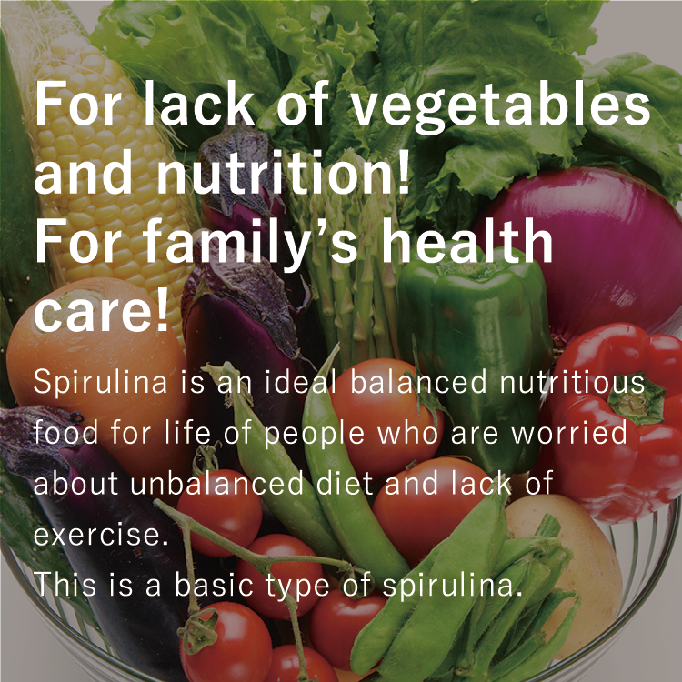 For lack of vegetables and nutrition!